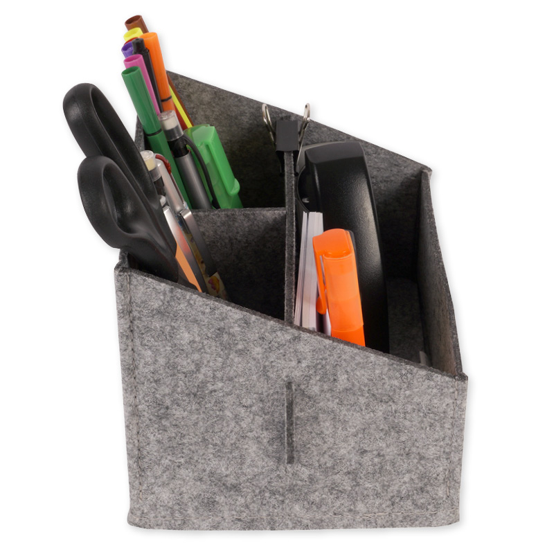 Tisch Organizer Filzi Ii Aus Filz Grau Schreibtischorganizer