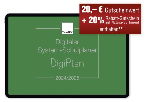 TimeTEX Digitaler System-Schulplaner DigiPlan, grün 2024/2025