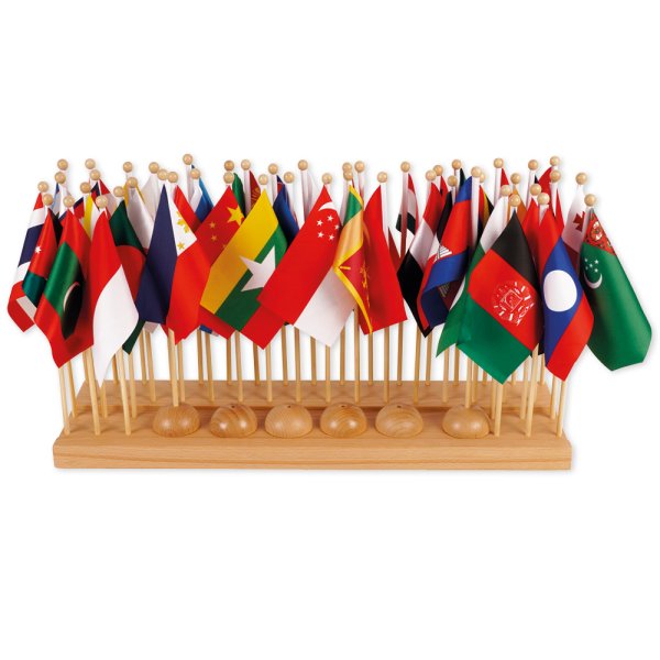 TimeTEX Asia flag stand "Montessori Premium"