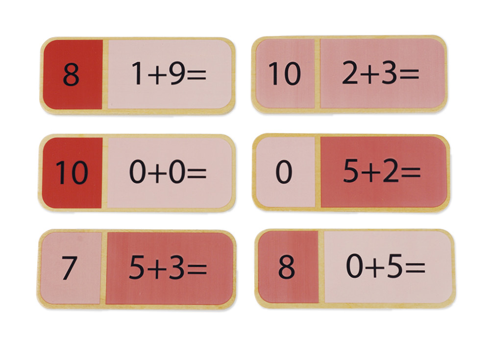 Mathematik-Domino "Additionsaufgaben", 66-tlg. Im Stoffbeutel ...