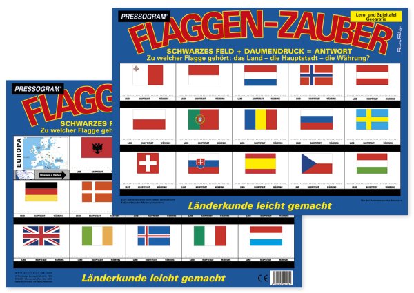 TimeTEX Zaubertafel "Flaggen-Zauber" Europa