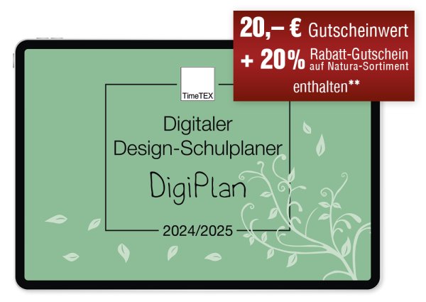 TimeTEX Digitaler Design-Schulplaner DigiPlan 2024/2025, mint
