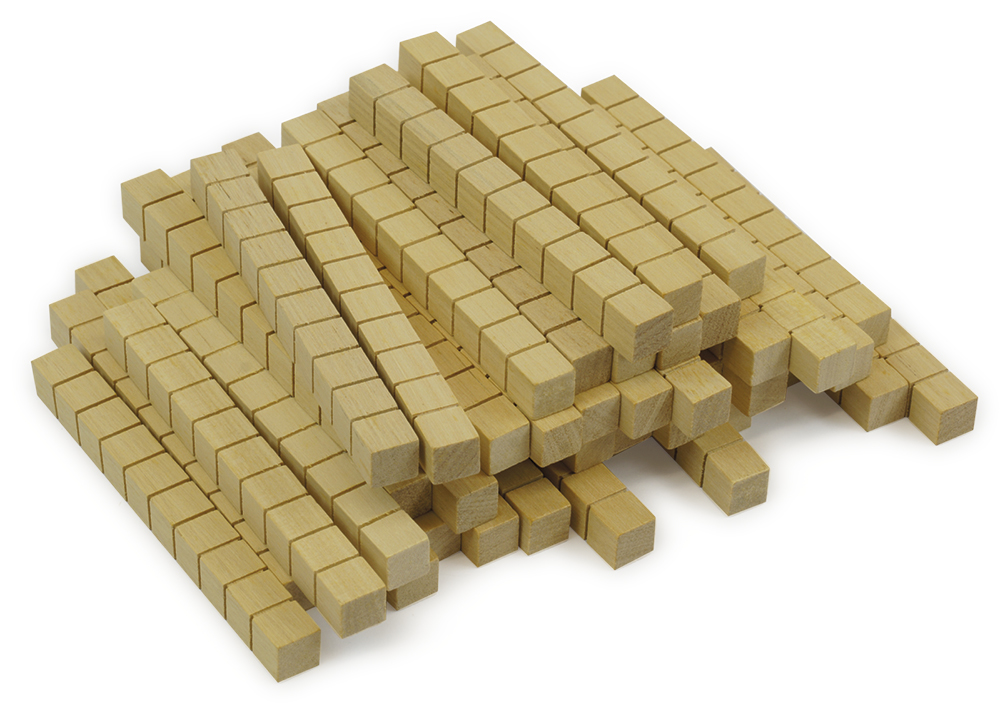 Dienes Decimal Tens Bars, wooden, 50 pcs. | Decimal System/Dienes ...