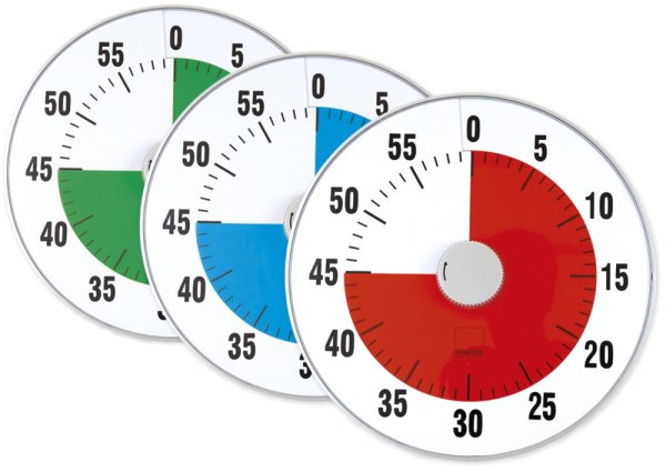 TimeTex Zeitdauer-Uhr, magnetisch, 19 cm x 19 cm, Ampelscheibe : :  Fashion