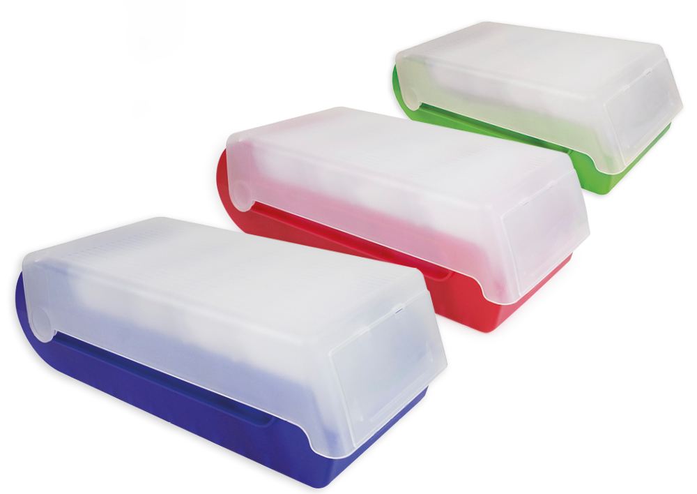 Index Card Box for A8, loose + individual, coloured, NEW, School