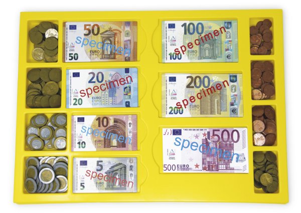 Set Euro-Rechengeld in Kassette, 290-tlg.