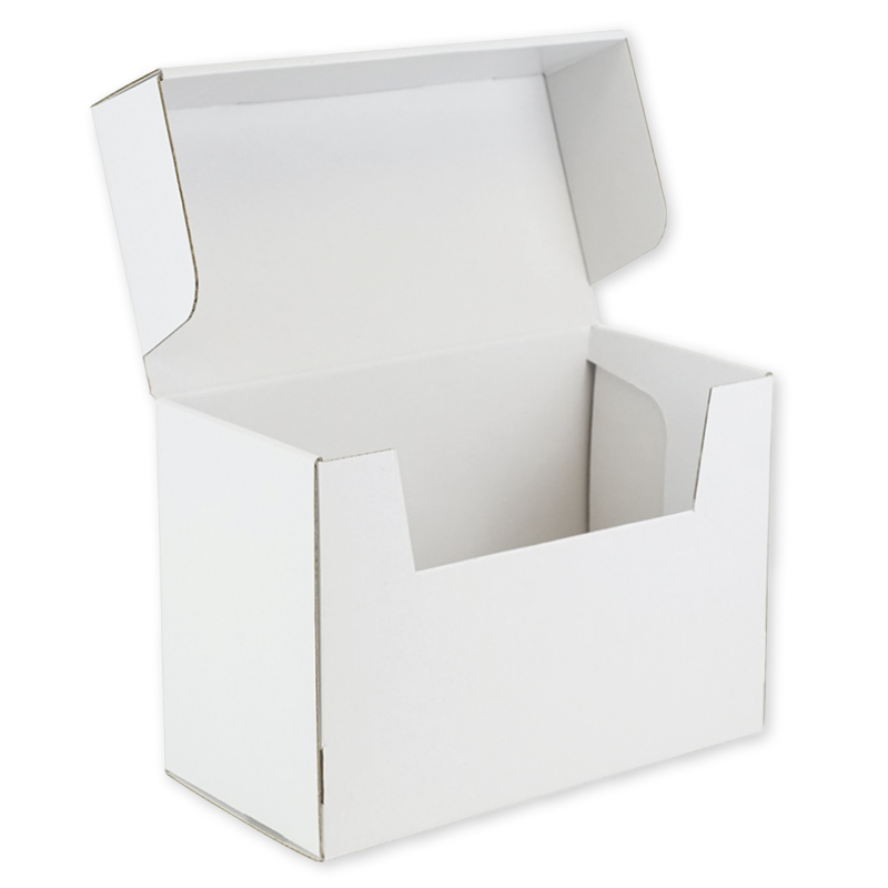 Index Card Box A4, Cardboard, with Folding Lid, unprinted, NEW, School