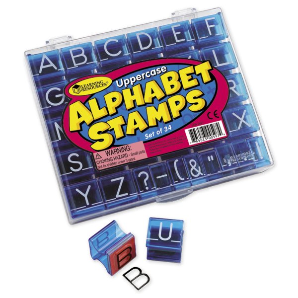 Set Alphabet-Stempel Großbuchstaben, 34-tlg.